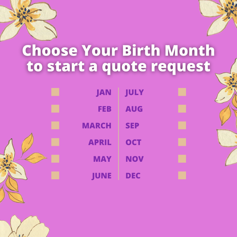 ProudMomSA's tweet photo. Are you between 21 &amp; 54 years old? Find out what life cover plan you can get by tapping on your birth month.