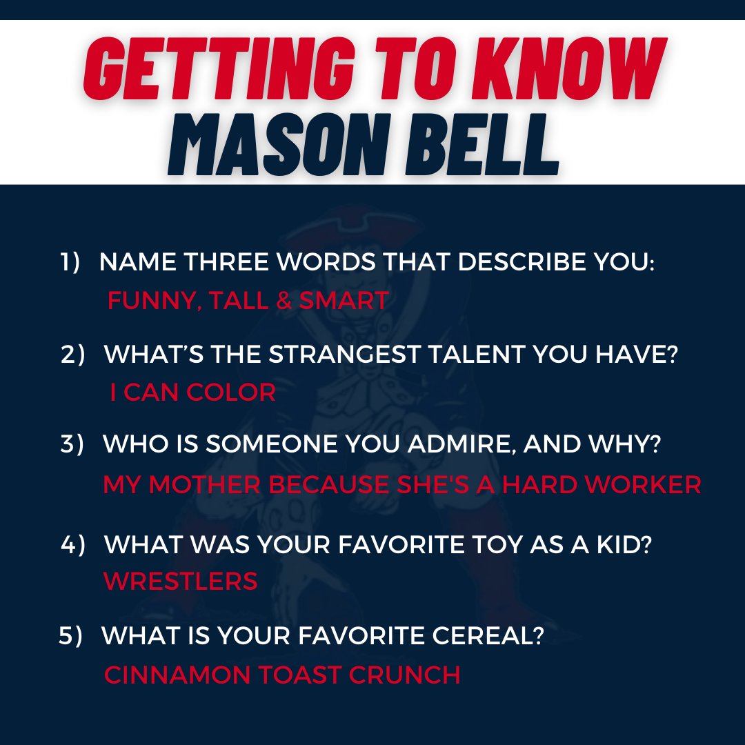 This week we start our Senior Spotlights with Mason Bell.