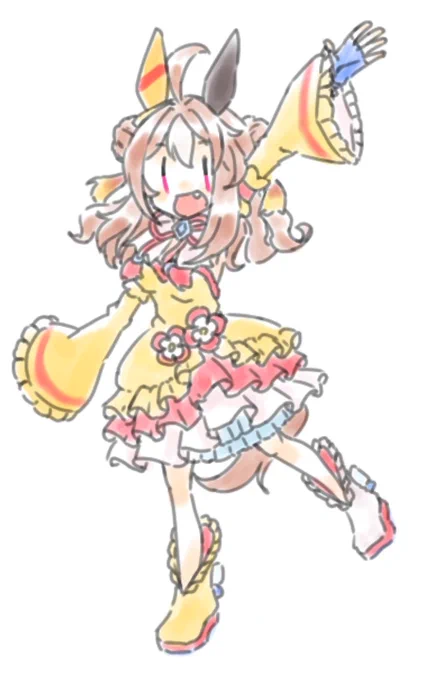 コパノリッキーちゃん勝負服可愛いね #ウマ娘 #コパノリッキー 
