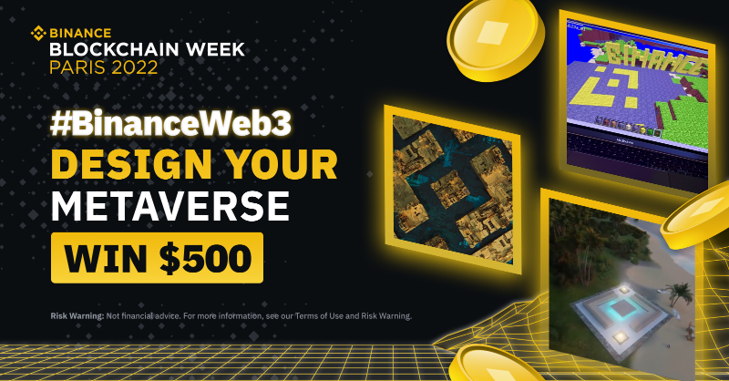 binance's tweet photo. Use your imagination to create your own metaverse world and win $500 in #BNB!
๐ธ Retweet & Follow @Binance
๐ธ Design, illustrate, or paint with #Binance elements
๐ธ Share using #BinanceWeb3 & #BinanceBlockchainWeek
Theme: Gaming, films, events, the choice is yours!