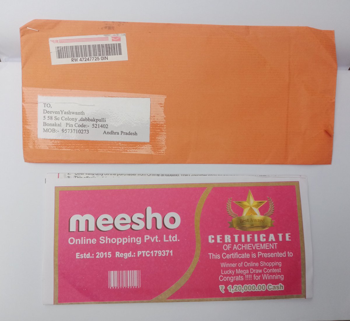 deeven_here's tweet photo. @Meesho_Official 

Thank you #meesho https://t.co/jIrmcjlLg6