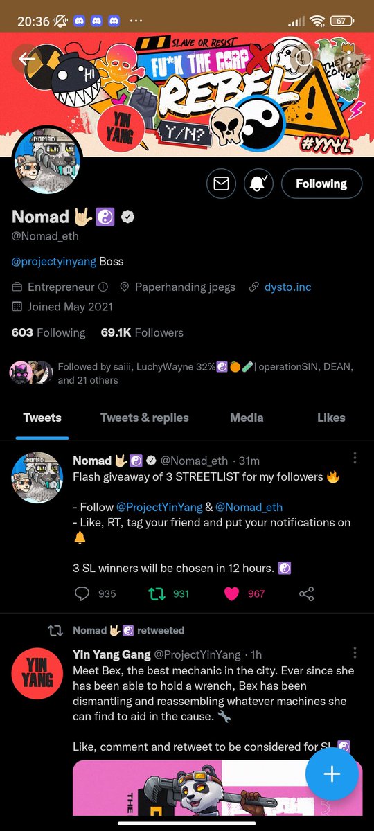 _thevampqueen's tweet photo. @Nomad_eth @ProjectYinYang @saiiiNFT https://t.co/unPEJrEups