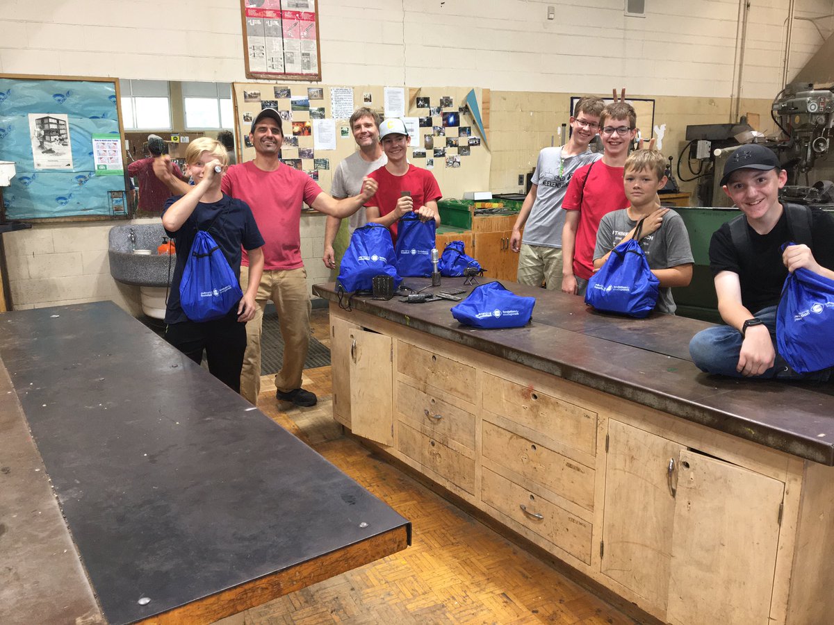 MrTirone's tweet photo. Great week working these young kids at the Mind Over Metal welding camp.  @GEDSB @DSSTweet @CSSWarriors #welding #stickweld #migwelding  #Grinder https://t.co/7pewRuQWY9
