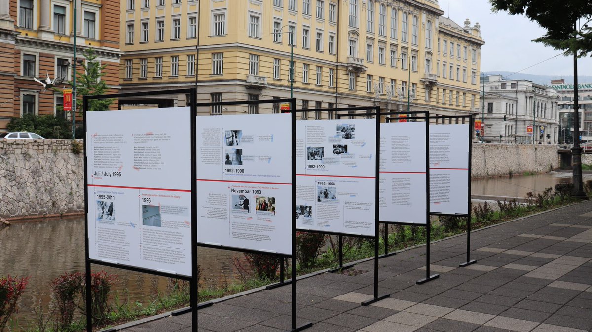 ICRC_BiH's tweet photo. #30years of work in Bosnia-Herzegovina, the #ICRC marks through the exhibition "30 years dedicated to humanity". 
The exhibition is set in #Sarajevo and shows most significant activities done in the past three decades and diversity of humanitarian responses.
#ICRC #30Years https://t.co/z2q8TN0VI2