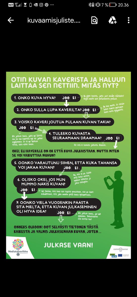 Nuorille suunnattu, mutta ehkä aikuisillekin hyödyllinen. #somefi