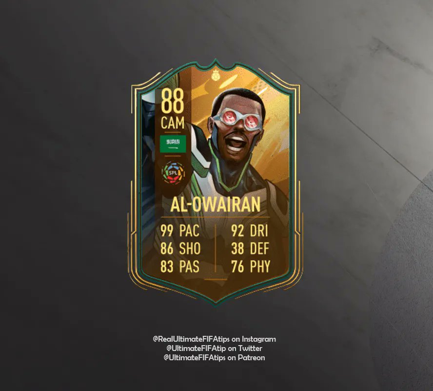 Ultimate_FUT_24's tweet photo. 99 pace and 92 dribbling ππ
#FIFA #WORLDCUP #HERO #FIFAHERO #WORLDCUPHERO #FIFA23 #fut #fut23 #fifaedit https://t.co/g1RsrWldhm