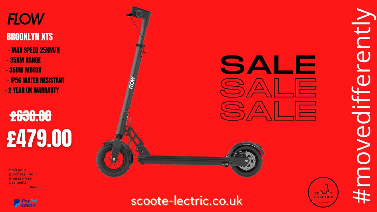 lectricwales's tweet photo. The Brooklyn has practicality and security in spades, with a rugged neck design making it easy to lock with traditional cable locks &amp; a key-lockable XT quick-swap battery for an added level of security. NOW ON SALE! https://t.co/FPgEzamnBa
#movedifferently #sale #getyourscootson https://t.co/QFRRree5OE
