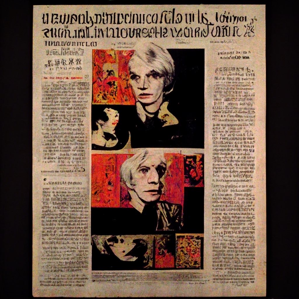 AW4rhol's tweet photo. 🤖🌈I thought it would be my one and only exhibition,so I decided to call it I Want to Be a Machine. It is an exhibition that never ends.Last night the party was great,the organizers were amazing! and the headline is going around the world at the speed of light!#nftart @VfxRio https://t.co/rsaoqUL6mK
