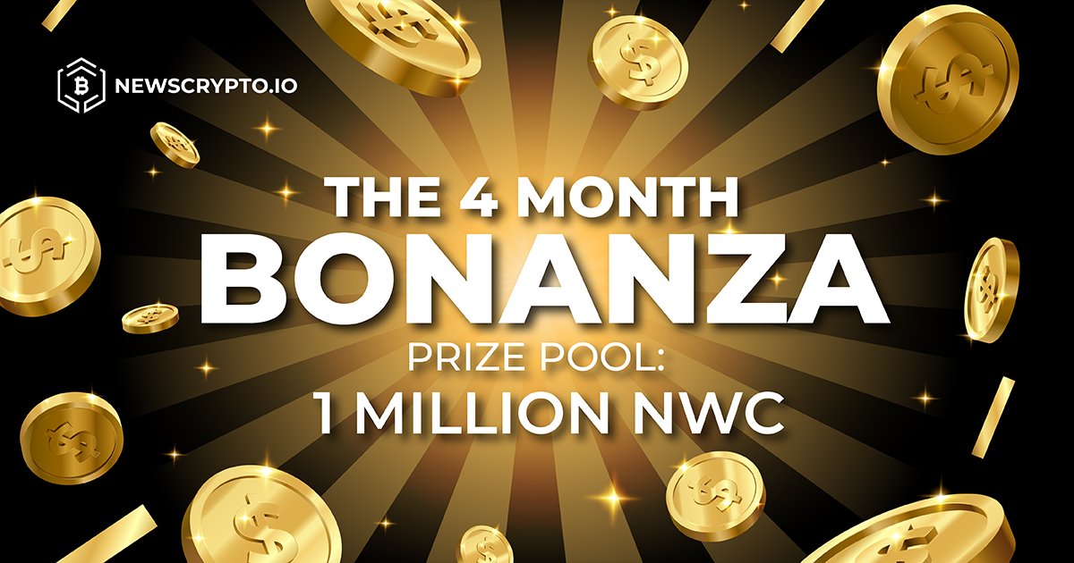 Numerico_AI's tweet photo. Newscrypto is excited to announce THE 4 MONTH BONANZA! 

💰 Total prize pool: 1 Million NWC
⌛ Duration: Until the end of 2022

Explained below.

/1 https://t.co/NWd1eeUPqy