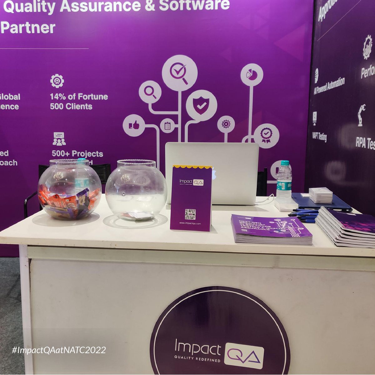 Impact_QA's tweet photo. Here are the glimpses of the @ImpactQA team in action at the @nasscom NATC 2022 event! Our testing services advisors and experts from IQA shared insights on industry-agnostic approaches &amp; next-gen tech-powered solutions!
#NATC #DigitalNext #sustainableecosystems #qualityassurance https://t.co/GBFgCbvO8M
