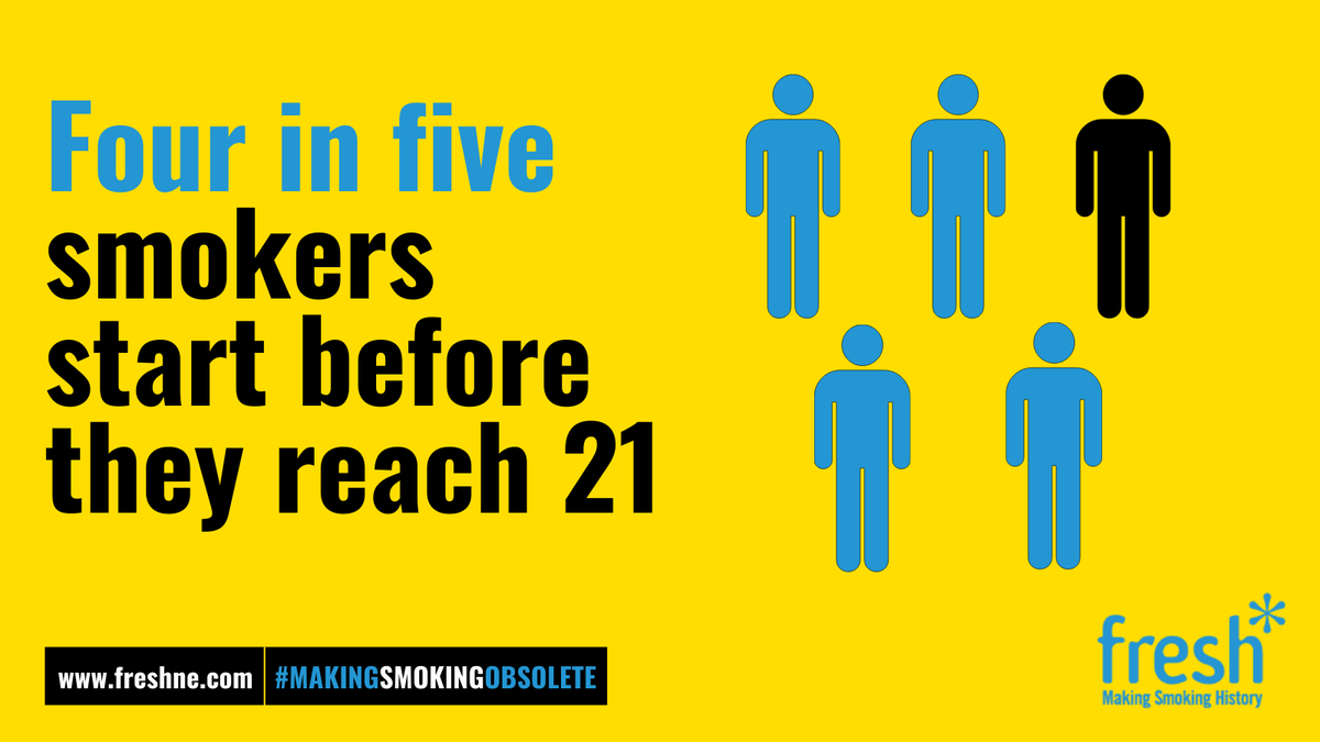 FreshSmokeFree's tweet photo. Most smokers start young - and every day, 280 young people start smoking.
Nobody wants their child to suffer from smoking-related illnesses. If we want to put an end to smoking, we must look at preventing younger generations from ever taking up smoking. #StopTheStart https://t.co/Swg2dX3X5G