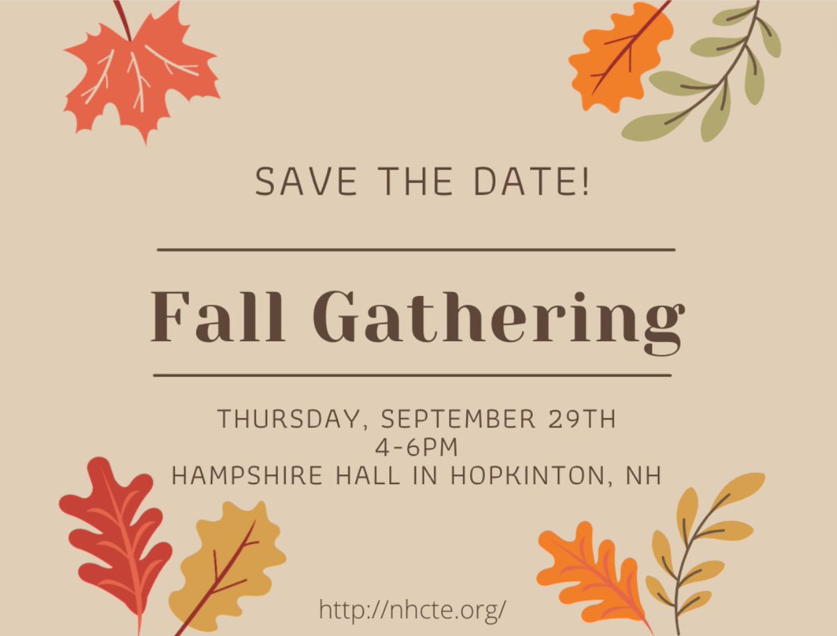 NHCTEorg's tweet image. nhcte.org/index.php/fall…