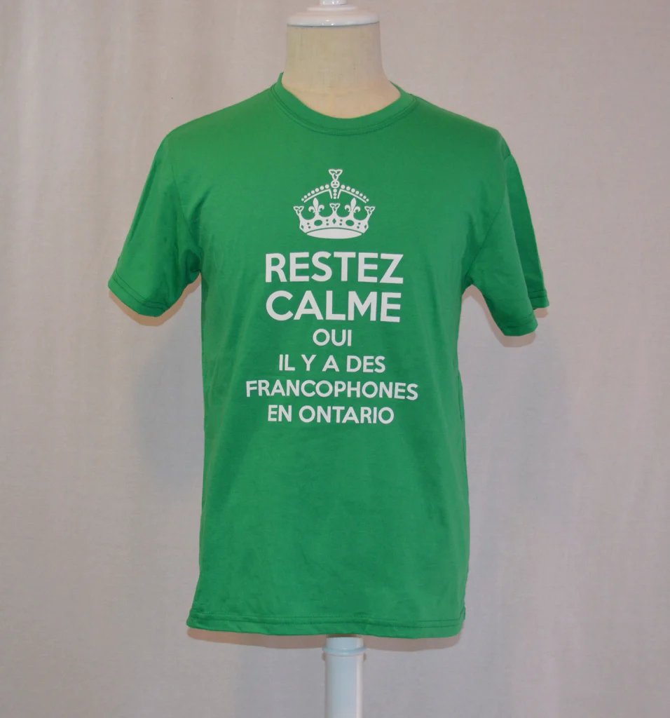 mireilbrownhill's tweet photo. La fête des francos en Ontario arrive à grands pas! J'ai placé ma commande de t-shirts verts chez @VetementsEnTK, ne tardez pas à faire pareil.

Ça vous en prend au moins deux : un plutôt sérieux à porter au travail, et un deuxième plus cocasse 😉🥳 https://t.co/xrtGIdZ9SV