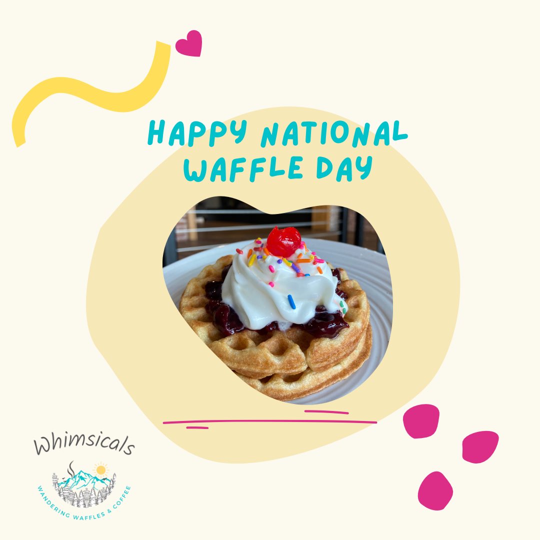 whimsicalsllc's tweet photo. Itโs National Waffle Day!! Come celebrate with us!
Tell us your favorite waffle topping combo in the comments!
๐ง
๐ง
#waffles #nationalwaffleday #whimsicals #glutenfreewaffles #miniwaffles #waffletoppings #bristoltn #downtownbristoltnva #cornerofshelbyand7th https://t.co/f9lZBHF8ja