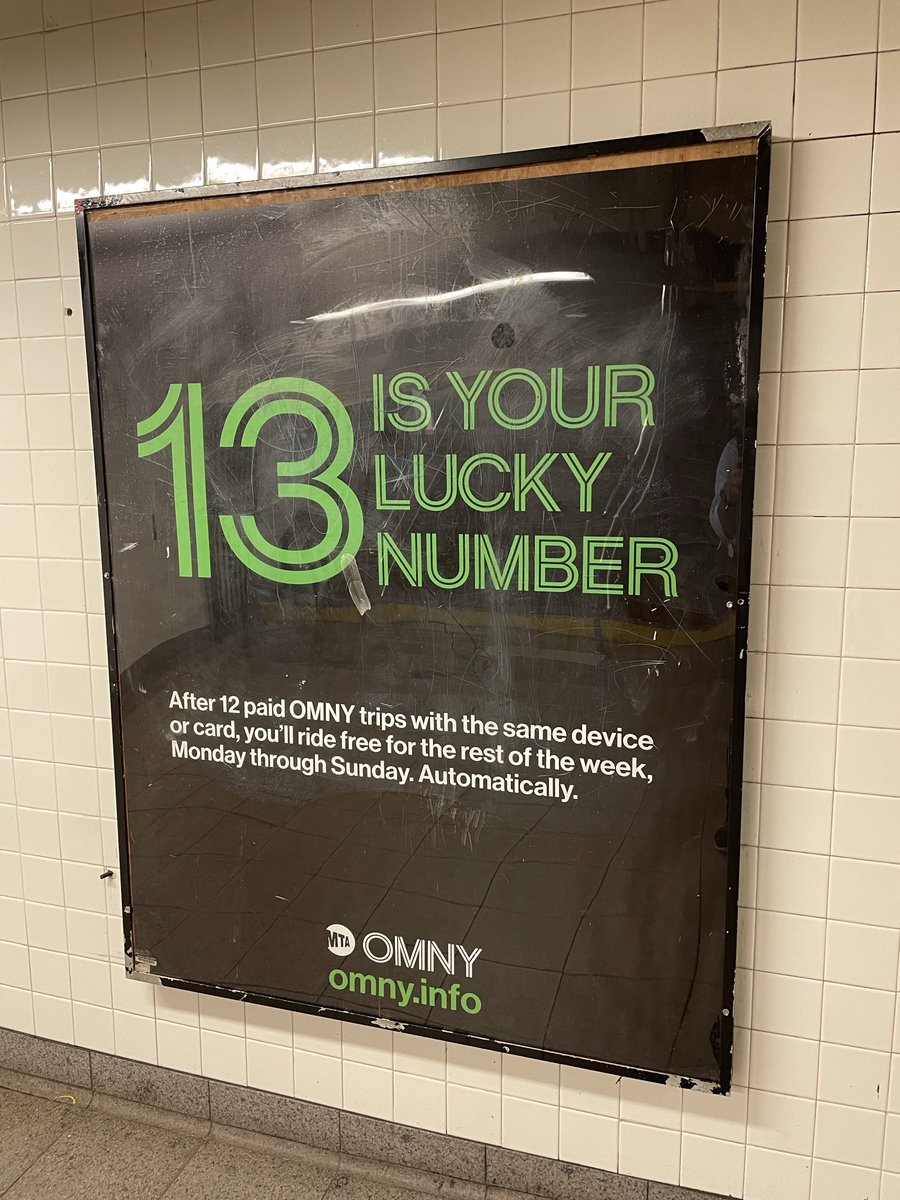 Será uma mensagem subliminar no metrô de NYC?