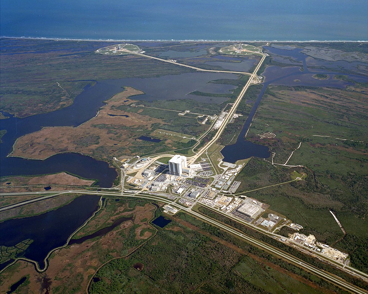 I've ridden that road to leave Earth, twice. Great to see a Moon rocket on the pad, ready to launch on the 29th. <a href="/NASA/">NASA</a> <a href="/ExploreSpaceKSC/">Kennedy Space Center Visitor Complex</a> <a href="/NASAArtemis/">NASA Artemis</a>
