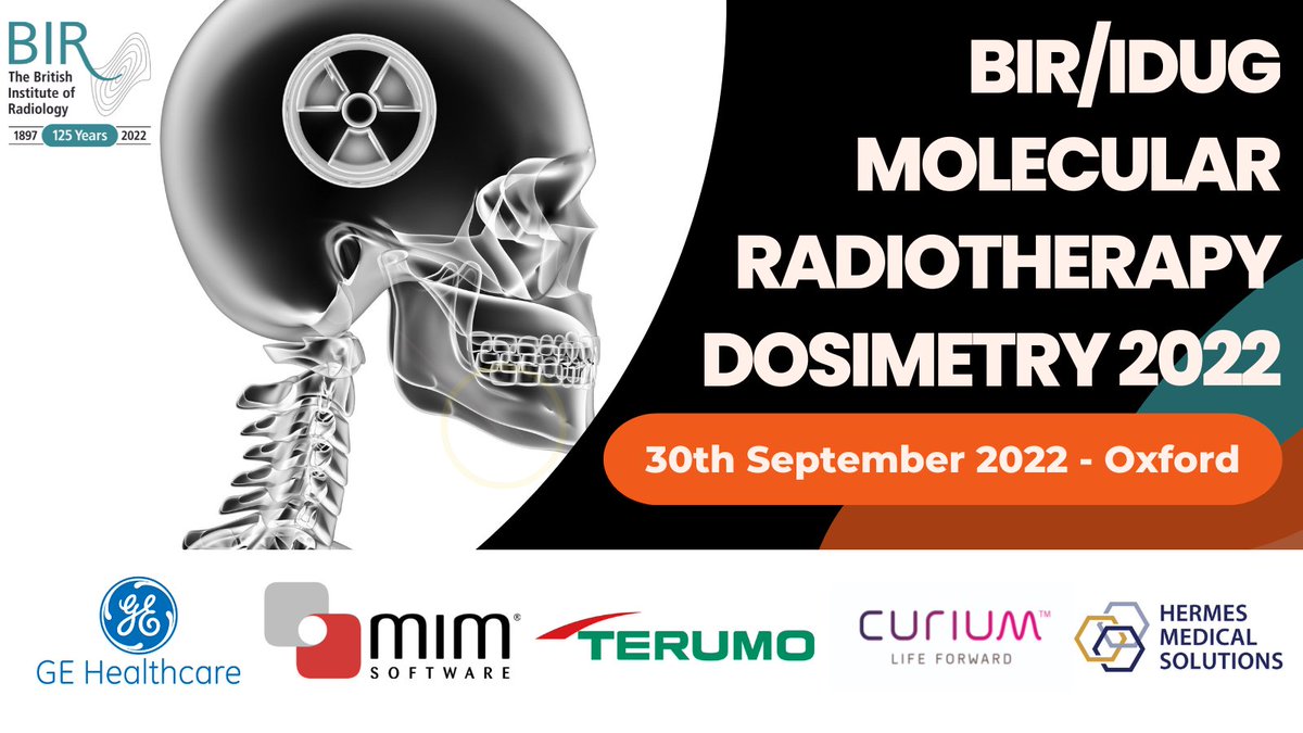 Just 10 DAYS until the much anticipated ‘BIR/IDUG molecular radiotherapy dosimetry 2022’ event! Register online to join us in person! bit.ly/BIRIDUG22 <a href="/idug_uk/">IDUG UK</a> <a href="/BJR_Radiology/">BIR Journals</a>