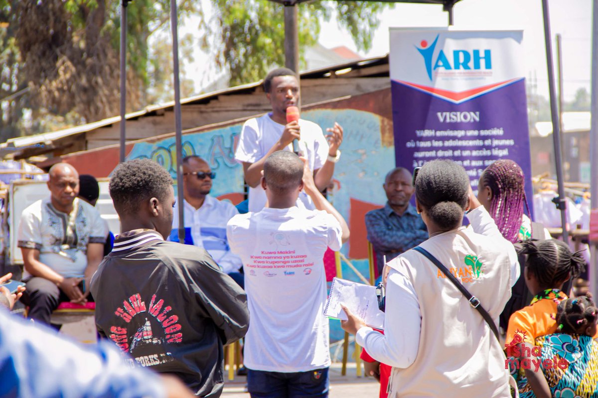 JoyceKipunga's tweet photo. Lancement officiel de la campagne #TshaMayele a Goma mis en œuvre par @yarhdrc en partenariat avec  @AfriyanRdc  ,une campagne de sensibilisation sur la planification familiale couplée à l'offre de service.
@UNFPARDC #TshaMayele https://t.co/0a9Uyh1Vqt