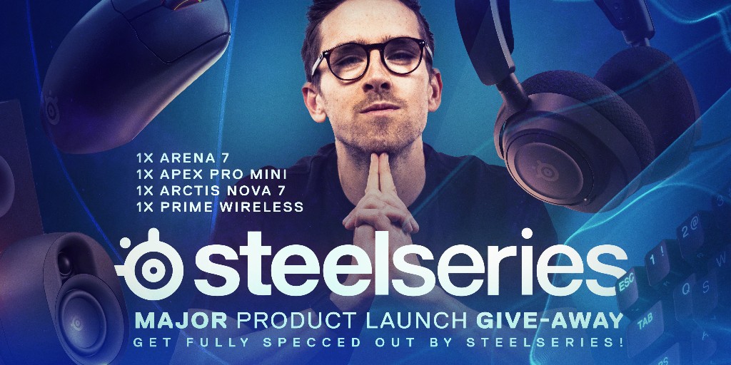 .<a href="/SteelSeries/">SteelSeries</a> coming through with a new major product launch 🔥 Kind of calls for a giveaway, right? 🤔 Let's do it!

Enter by doing the following:

1️⃣ Follow <a href="/SteelSeries/">SteelSeries</a> + @Pimp_CSGO 
2️⃣ RT ♻️
3️⃣ Comment "🔥<a href="/SteelSeries/">SteelSeries</a>"

Announcing the winner a week from now - August 31st! #ad