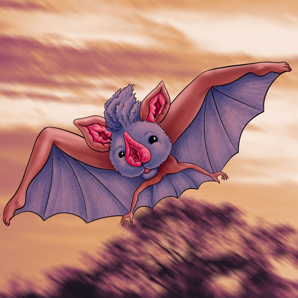 micahganske's tweet photo. In honor of the species that gave us Covid-19, I present to you the Thicc-Winged Horseshoe Bat! 

You ever look at pictures of horseshoe bats? They're pure nightmare fuel. 🦇😱

#bat #horseshoebat #zubat #pokemon https://t.co/18VycERevn