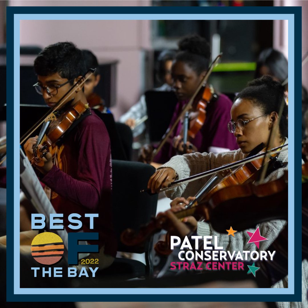 StrazCenter's tweet photo. Our performing arts school @PatelConserv is nominated as Best Music School for the Best of the Bay awards! #CLBOTB
Vote now through Aug. 31: https://t.co/OtcyIMtcxa https://t.co/LoVXbILaqs