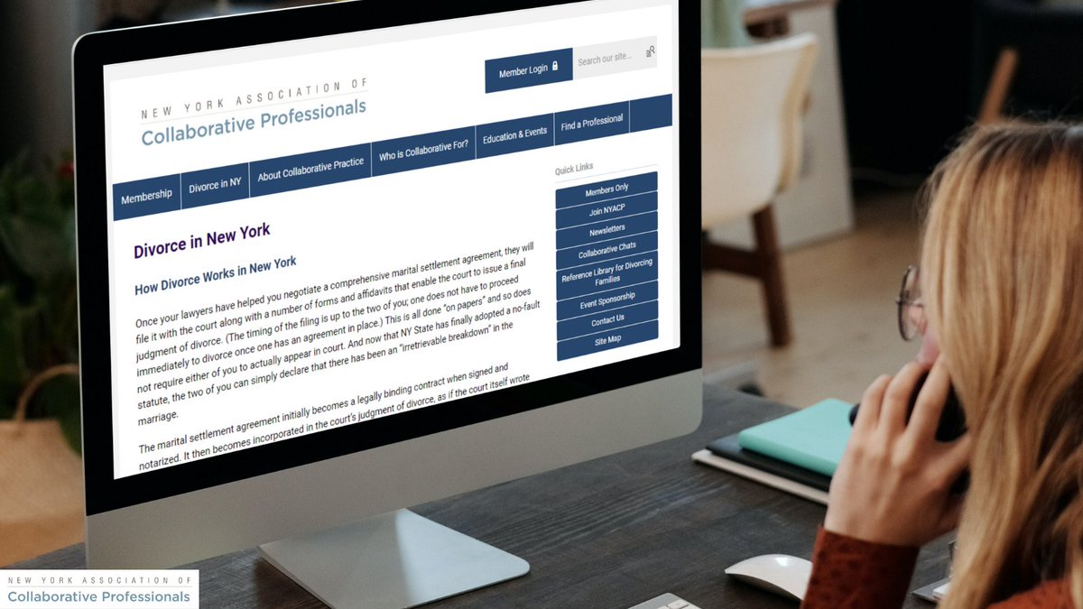 TheNYACP's tweet photo. Want to learn more about the collaborative divorce process in New York? Our site helps give an overview of the process along with sharing videos and links to help guide you. Check it out here: https://t.co/ojmkMhL1yp https://t.co/erbHGe66u3