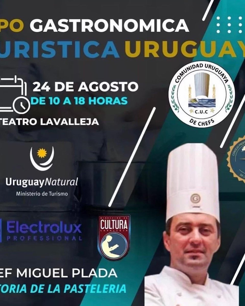 Hoy en Teatro Lavalleja 
Expo Gastronómica Turística 🇺🇾 

<a href="/cipetur/">Cipetur</a> #senderosdelavalleja