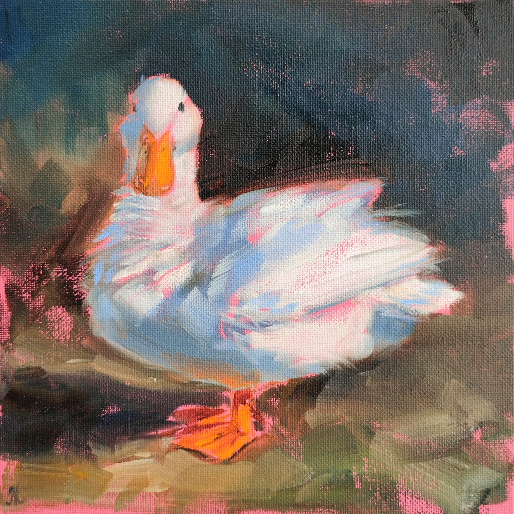 Hi there! here's my #newpainting of the #whiteduck, how do you find it?⁠
Stay safe💙💛 and have a lovely day!⁠
⁠
etsy.com/listing/127806…
⁠
#duckpainting #originalartwork #artistontwitter #duck #birdsketch #birdartist #oilpainting