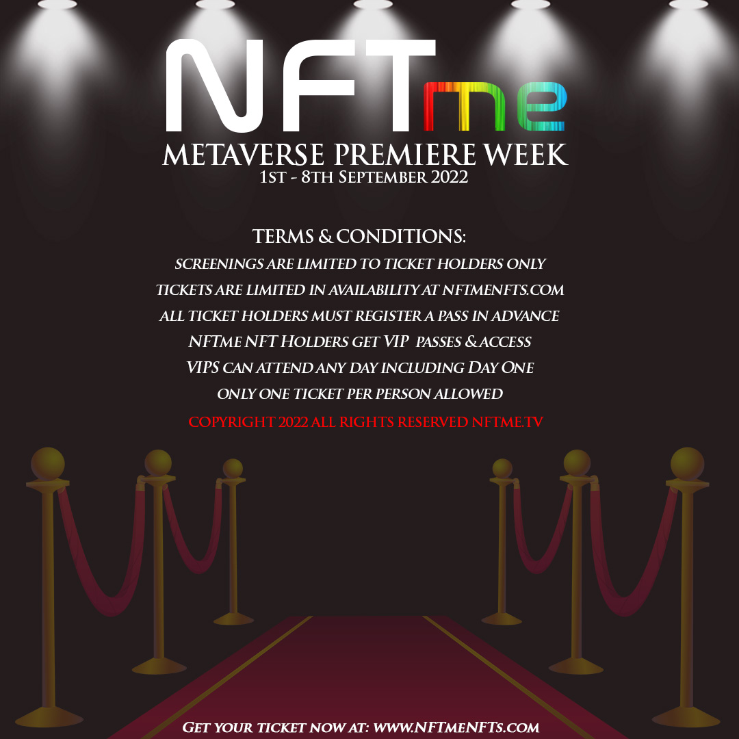 AIRDROPS HAVE BEGUN! VIPs check your wallets! 💥

Experience the wonder of Red Carpet Film Premiere in #MetaversePremiereWeek for Season One of NFTme. It took us 12 months of hard work to get here, but the time is NOW. #Film3

For general admission visit: opensea.io/assets/ethereu…