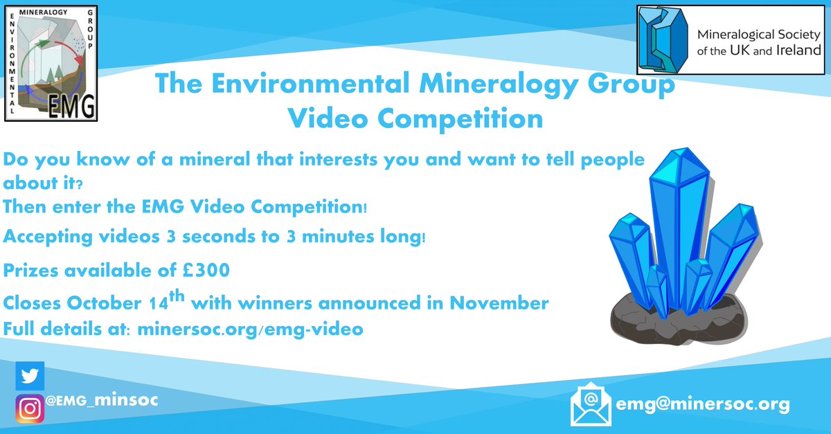 With September being the month of minerals, thanks to <a href="/MineralCup/">Mineral Cup #MinCup</a>, and 2022 the year of mineralogy #Mineralogy2022, we are once again hosting our video competition. From 1st September we want your entries, from 3 seconds to 3 minutes with a chance to win £300.