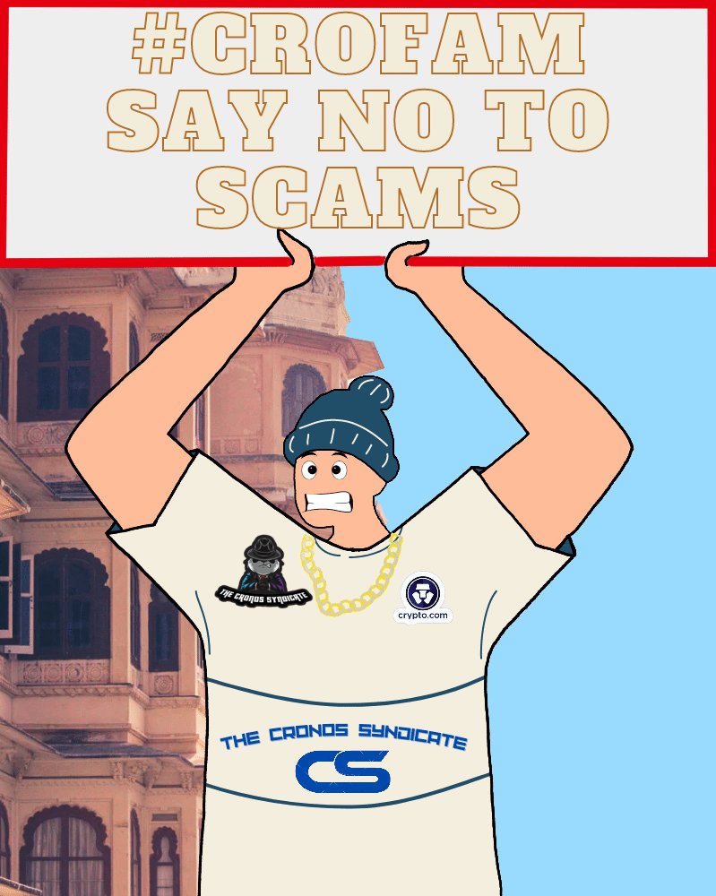 JugeDredd2's tweet photo. #crofam SAY "NO" TO SCAMS
@cryptocomnft @EbisusBay https://t.co/gzSdmufIPv