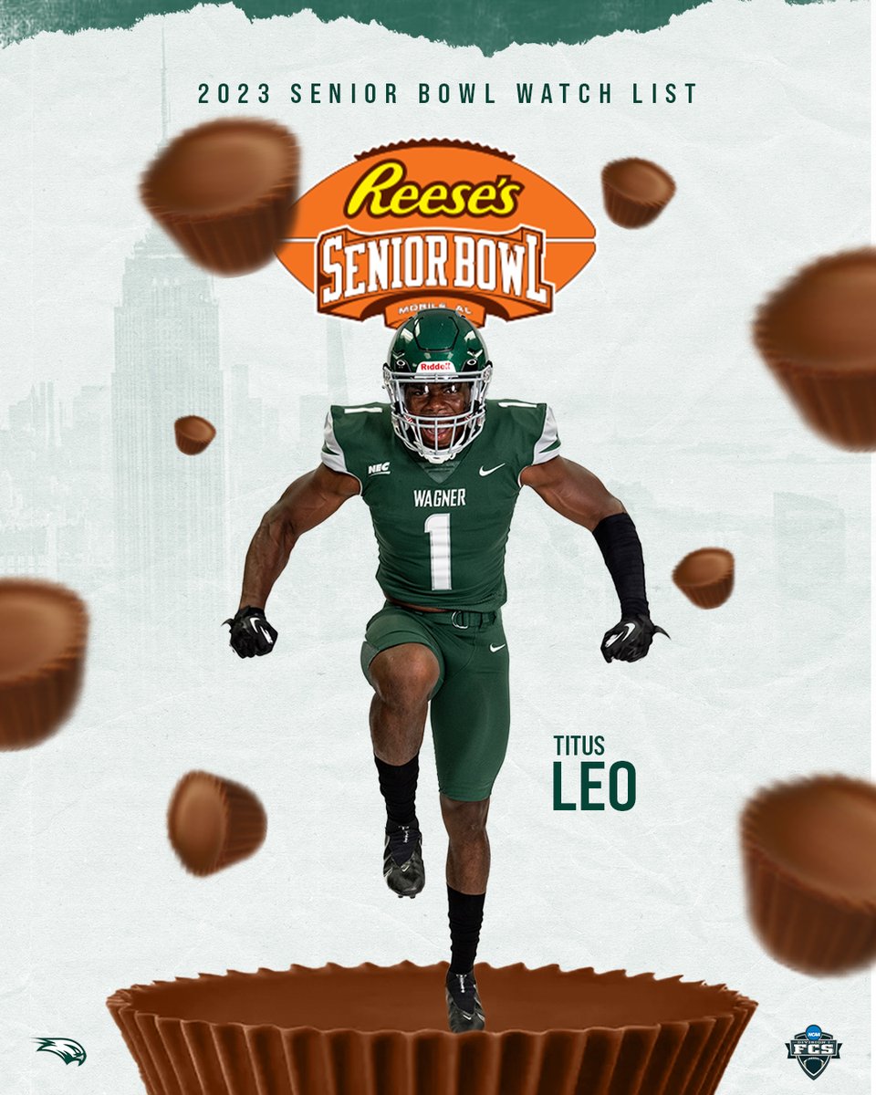 Wagner_Football's tweet photo. Huge congrats to @LeoTitus10, who has been named to the @seniorbowl Watch List! https://t.co/PeFhZOQErz