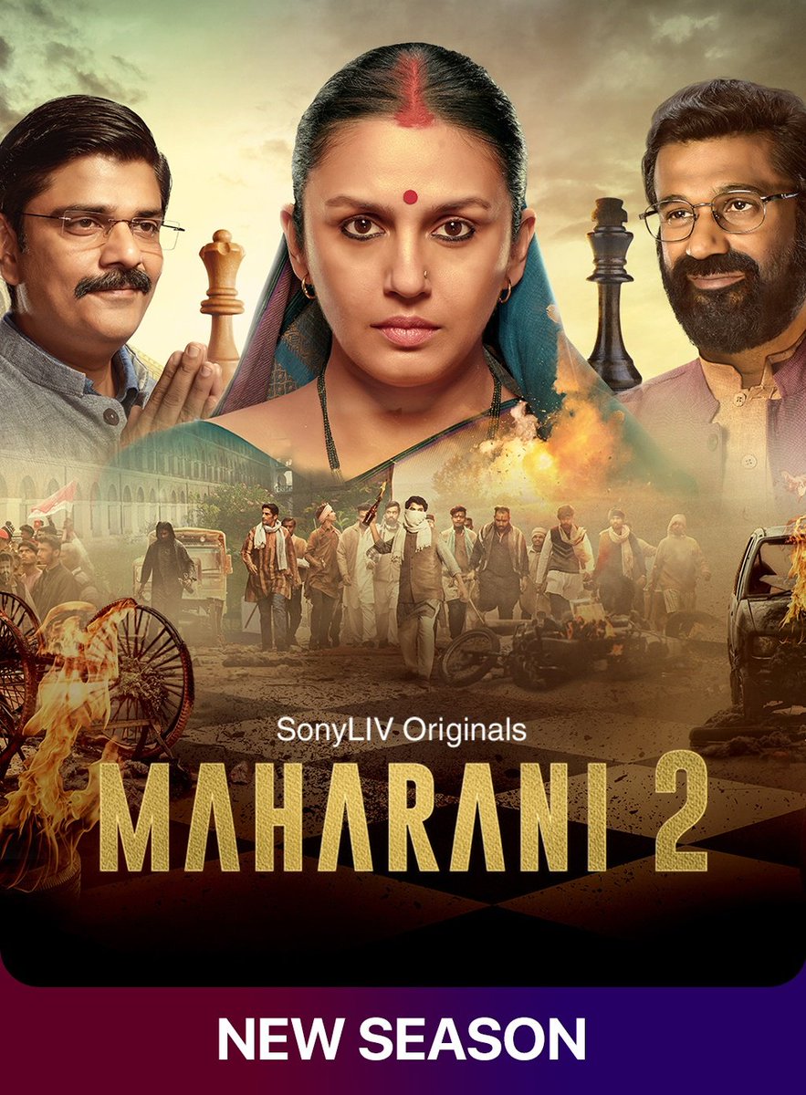 #Maharani S2 (2022) by @subkapoor, ft. @humasqureshi @s0humshah @amit_sial @debu_dibyendu @ravindra_rg #VineetKumar @thepramodpathak @KaniKusruti @sathe_anuja & @onlysushilji, now streaming on @SonyLIV.

@jollynarenkumar @dkh9 @rohitdecomposer @anupsingh_in @CastingChhabra