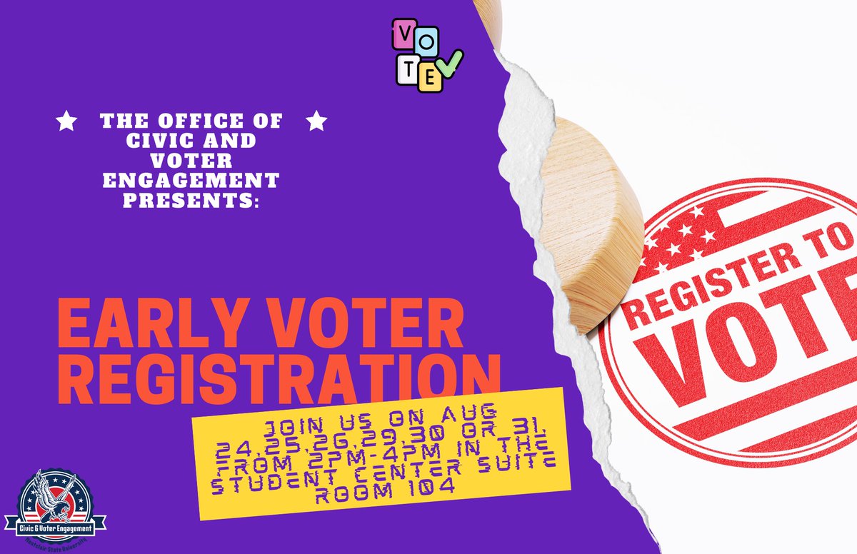 Montclair State U Civic & Voter Engagement tweet media