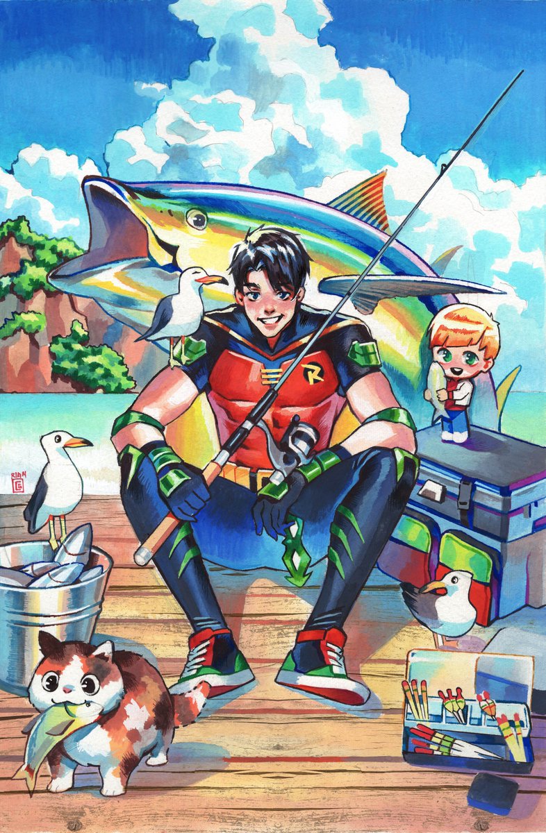 「My cover Tim Drake ROBIN #3!!  I was so 」|Rian Gonzales 🌈のイラスト