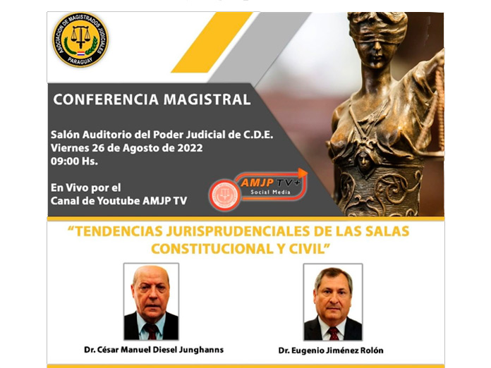 ABOGADOS AGENDAR ⚖📅🕙✍ | “Tendencias jurisprudenciales de las salas Constitucional y Civil” <a href="/amjpnoticias/">AMJPNOTICIAS</a> <a href="/ItapuaPJ/">PODER JUDICIAL - ITAPÚA</a> <a href="/PoderJudicialPY/">Corte Suprema CSJ</a> 

Más detalles en 👉🤳 bit.ly/3cfOgIO

#jurisprudencia #derechoconstitucional #derechocivil #APrioriPY #Apriori