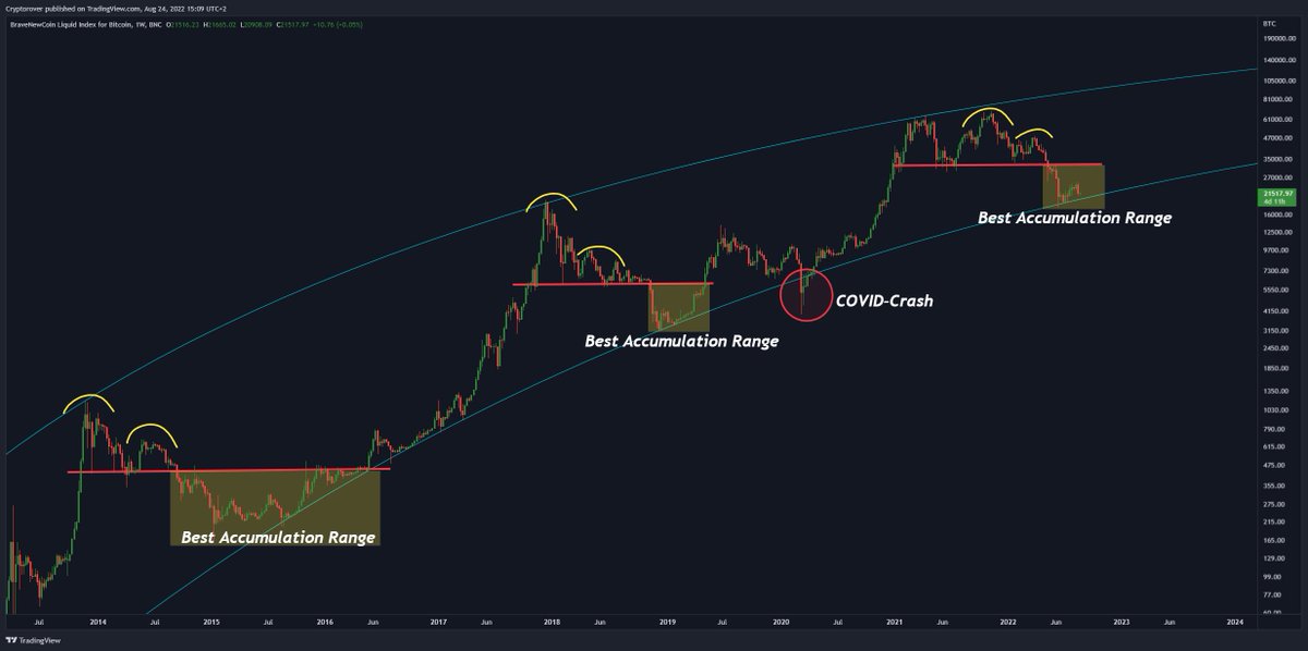 cryptorover's tweet photo. This is one of the best #Bitcoin buying opportunities! 🔥👇 https://t.co/4hFkZq58U0