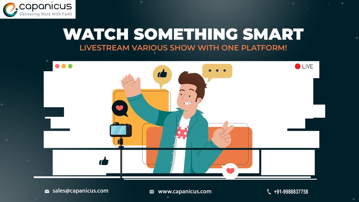 Capanicus's tweet photo. Utilize our best live streaming platform that allows you greater control than ever before to broadcast high-quality video to your audience with assurance.

#livestreaming #livestream #livestreamingapp #streamingapp #streamingapplications #broadcastinglive #broadcastingapp https://t.co/CoFtiCQmVo