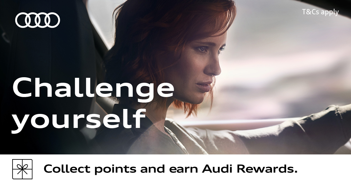 AudiCentre's tweet photo. Challenge Yourself With Audi Rewards!
Start your driving challenge today with Audi Connect. Collect points to redeem attractive rewards. Visit https://t.co/yOp2dMw6HN for more information. https://t.co/EWWlwA3qeI