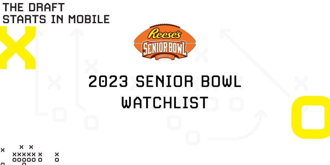 seniorbowl's tweet photo. 🐐🐐🐐
2023 Senior Bowl Watchlist 
#TheDraftStartsInMOBILE™️

https://t.co/qo94gaGIAj https://t.co/ZARNoVoAyT