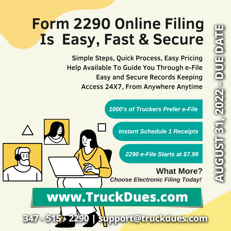 easy2290's tweet photo. Get your fastest #IRS Watermarked Schedule-1 receipt possible through #2290efile at @truckdues at just $7.99 / single vehicle return... It is the smart move for any #trucker to adopt to #eFile2290 returns.... cost effective &amp; economic, simple &amp; easy, Fast &amp; Quick, Safe &amp; Secure https://t.co/MM44ZCWNys