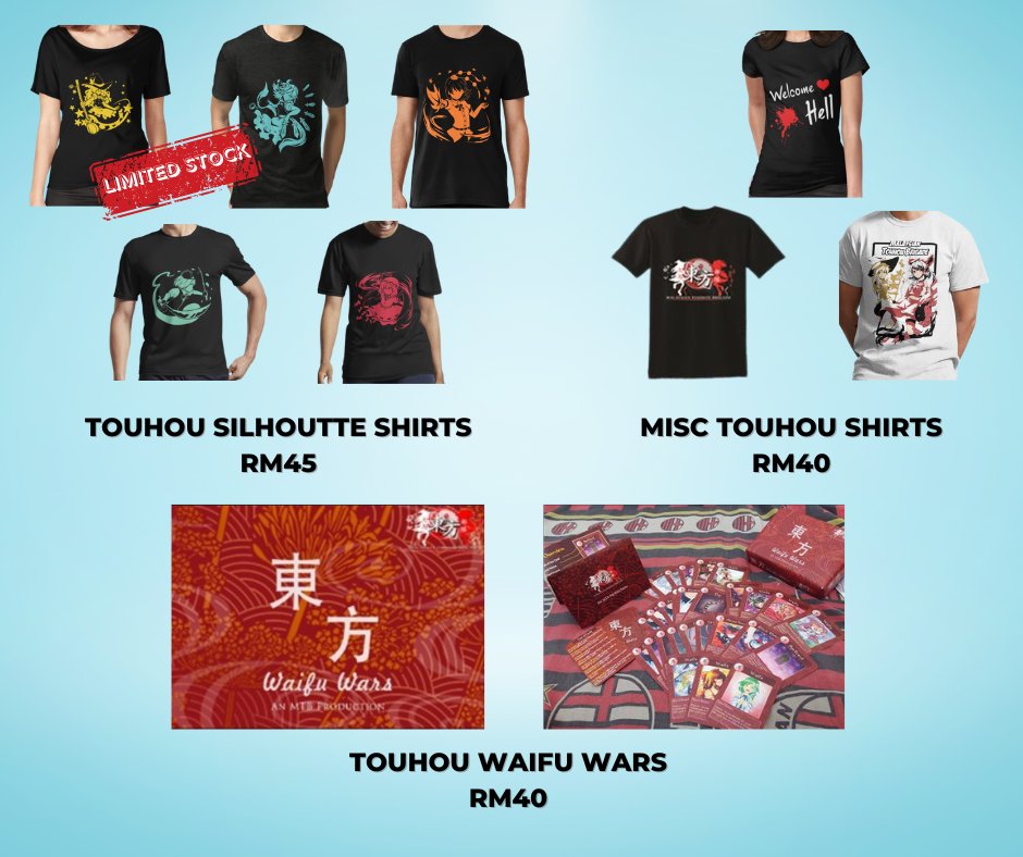 Here's a list of things we'll be getting up to at #AMG2022 this weekend. We're really excited to see all you Touhou fans again. Let's bring Gensokyo back into our cons!

#AniManGaki #Touhou