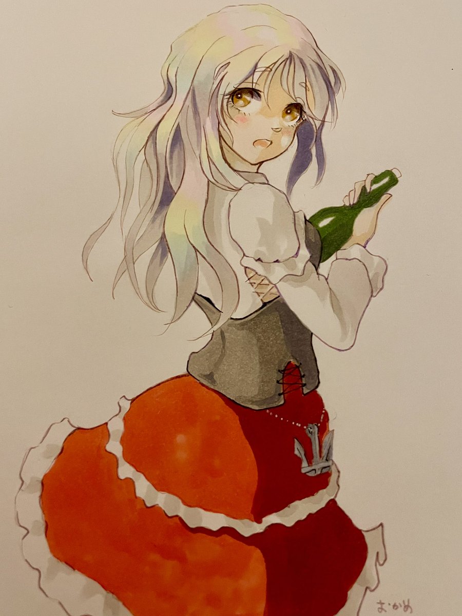 ポーラ(艦これ) 「あ… 」|おかめのイラスト