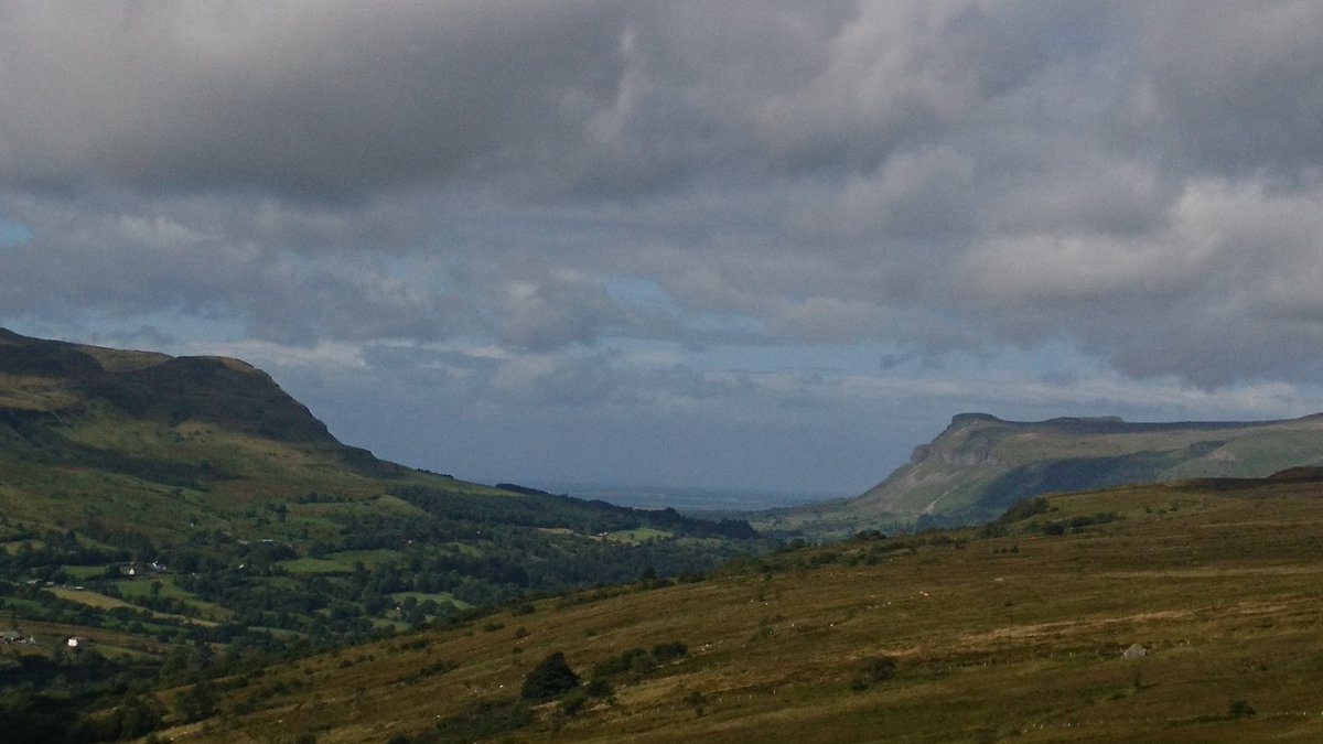 Franmkelly1987's tweet photo. Searching for #sweathouses but I got distracted by the scenery. Gorgeous views through #Glencar all the way to Rosses Point. #Leitrim https://t.co/y6yzp1VQ8M