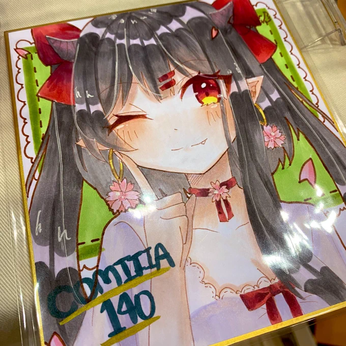 【ミニ色紙オーダー受付】コミティア141で販売するミニ色紙のオーダーを受け付けております! 詳細は画像を見ていただけると幸いです〜当日来れない方用に、ご注文後にBOOTHでのお取り日が可能ですのでぜひご利用下さい!画像は前回のサンプルになります!#COMITIA141 #コミティア141 