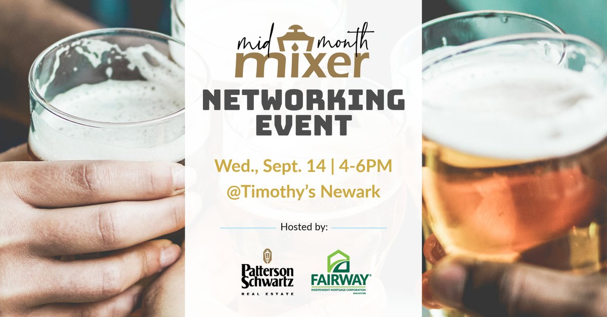 PattersonSchwar's tweet photo. Join us for a networking event for local real estate professionals and industry affiliates! Click this link for more details and to add it to your social calendar: https://t.co/fd9QlzmRK4 https://t.co/YJBtuchU4o