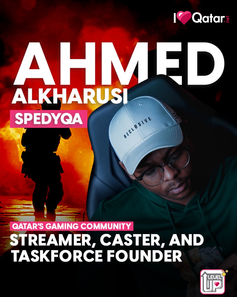 ILQLive's tweet photo. 🎮Learn more about @SpedyQa's journey as a Call of Duty streamer, caster, and how he founded TaskForce.

https://t.co/9maVzTduFk

#ILoveQatar #QatarNews #Qatar #ILQLevelUp https://t.co/OdDJoSzUxW