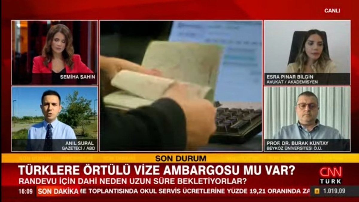 AnilSural's tweet photo. ABD Dışişleri Bakanlığında gündeme getirdiğimiz sorunun yankıları devam ediyor

ABD'nin Türk vatandaşlarına bir yıl sonraya verdiği vize randevularını ve daha fazlasını CNN Türk ekranlarında @semiha__sahin moderatörlüğünde yorumladım https://t.co/B1oKV2501q