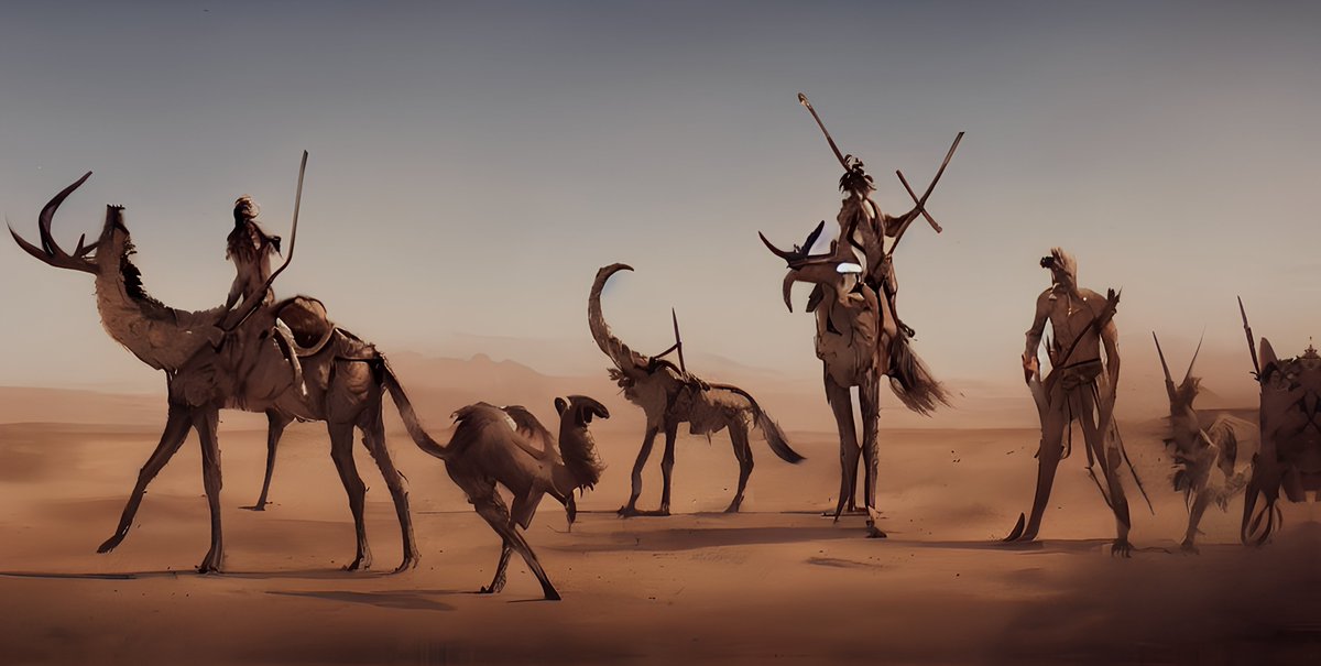 medievalcities's tweet photo. Sapputs.

Humanoid creatures fled far away from people, into endless deserts. They evolved and subjugated the heat, sand and wind. Their race was named Sapputs. They are not intelligent, but physically strong and hardy, and know no pitty in war.

#Degenmint #NFTs  #MintingSoon https://t.co/2ogU6KtrGu