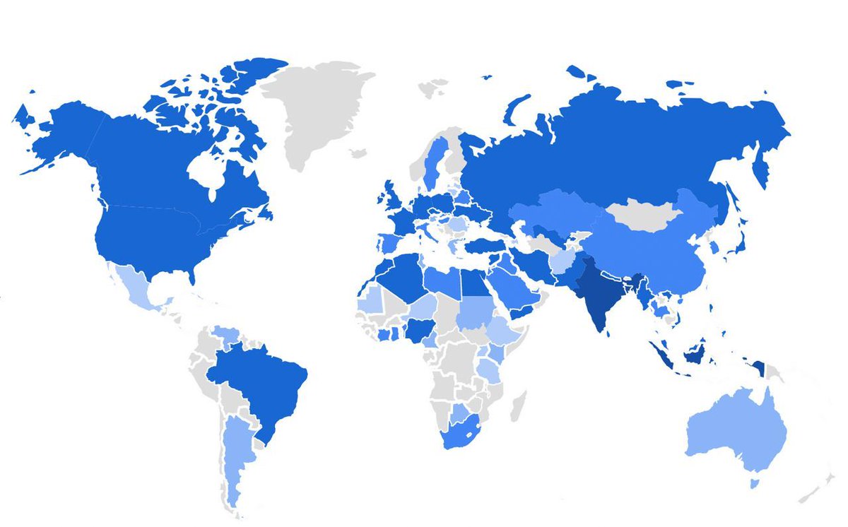 Probinex1's tweet photo. 🌏 #Probinex is going global 🛫 See how much awareness of Probinex has already spread in the first three days since the launch of our #airdrop. https://t.co/Yif2QX1O09